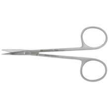 PADGETT Iris Scissors, Straight, Sharp/Blunt, Length= 4-1/2" (114 mm). MFID: PM-4246