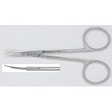 PADGETT Iris Scissors, Curved, Sharp/Blunt, Length= 4-1/2" (114 mm). MFID: PM-4249