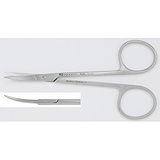 PADGETT Iris Scissors, Curved, Blunt/Blunt, Length= 4-1/2" (114 mm). MFID: PM-4250