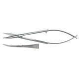 PADGETT Hood Micro Stitch Scissors, Curved, Sharp, Length= 4-1/2" (114 mm). MFID: PM-4956