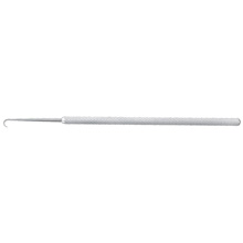 PADGETT Straight Skin Hook, Small, Delicate, Sharp, Aluminum Handle, Length= 6" (152 mm), Hook= 2.5 mm. MFID: PM-500E