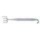 PADGETT Freeman Face Lift Retractor, 4 Sharp Offset Prongs, Length= 7" (178 mm), Width= 1-1/2" (38 mm). MFID: PM-509