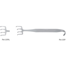 PADGETT Freeman Rhytidectomy Retractor, 7" (178mm), 4 Sharp In-Line Prongs. MFID: PM-509IL