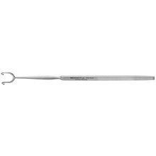 PADGETT Fomon Ball End Retractor, 2 Prong, Blunt Ball End, Length= 6-1/4" (159 mm), Width= 11 mm. MFID: PM-5435