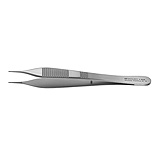 PADGETT Adson Light Touch Dressing Forceps (Narrow Handles), Delicate, Serrated, Length= 4-3/4" (121 mm). MFID: PM-6128