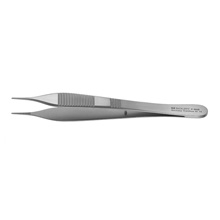 PADGETT Adson Light Touch Dressing Forceps (Narrow Handles), Delicate, Serrated, Length= 4-3/4" (121 mm). MFID: PM-6128