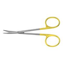 PADGETT Blepharoplasty Scissors, Tungsten Carbide, 4-1/2" (113mm), Curved, Serrated. MFID: PM-6435
