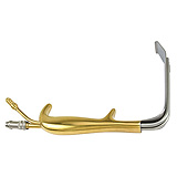 PADGETT TBTS-Style Retractor, Fiber Optic, 150mm x 30mm Blade, with Suction Port, with Teeth. MFID: PM-899FO