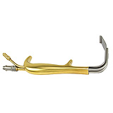 PADGETT TBTS-Style Fiber Optic Retractor, Suction Port Without Teeth, Length= 9" (229 mm), Blade= 90 x 24 mm (LxW). MFID: PM-901FO