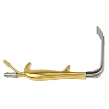 PADGETT TBTS-Style Fiber Optic Retractor, Suction Port Without Teeth, Length= 9" (229 mm), Blade= 150 x 30 mm (LxW). MFID: PM-903FO