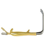 PADGETT TBTS-Style Fiber Optic Retractor, Suction Port Without Teeth, Length= 9" (229 mm), Blade= 190 x 30 mm (LxW). MFID: PM-904FO
