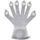 PADGETT Hand Fixation Device, Left/Right, Stainless Steel, w/Adjustable Finger & Wrist Restraints, 11-1/2" (29.2cm) x 9-1/8" (23.2cm). MFID: PM-961