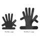PADGETT Orthopedic Hand, Coated Aluminum, Reusable, Large, w/Malleable Finger & Wrist Restraint Tabs, 9-1/2" (24.1cm) x 8-1/2" (21.6cm). MFID: PM-962