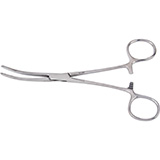 MILTEX VANTAGE ST VINCENT Tube Occluding Forceps, 6-1/4" (160mm), curved, smooth jaws. MFID: V97-584