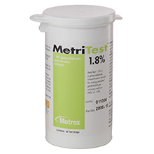 METREX MetriTest Test Strips 1.8%. MFID: 10-304