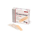 Pro Advantage Sheer Adhesive Bandage, Strips, &#190;" x 3". MFID: P150145