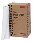 Pro Advantage Exam Table Paper, 18" x 125 ft, White, Crepe. MFID: P751018