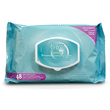 PDI HYGEA Flushable Personal Cleansing Cloths, 5.3" x 6.8", 48/pk, 12 pk/cs. MFID: A500F48