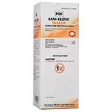 PDI SANI-CLOTH Bleach Germicidal Disposable Wipes, X-Large, 11-1/2" x 11-3/4", 40 Individual Packs/bx, 3 bx/cs. MFID: U26595