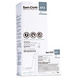 PDI SANI-CLOTH AF3 Germicidal Disposable Wipes, Individual Packets, X-Large, 11-1/2" x 11-3/4", 50/bx, 3 bx/cs. MFID: U27500