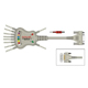 Schiller Resting ECG/EKG Patient Cable, 10 Lead, Banana Plugs, 2 Meters. MFID: 2.400179