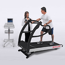 Schiller CARDIOVIT AT-10 Plus Stress system w/ Interpretation Software, Includes: TMX-428 110V Treadmill, Cart, Cable Arm and Accessories. MFID: 9.173000E-110V