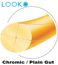 LOOK 4-0 Plain Gut Dental Suture, 18"/45cm, C17, 12mm 3/8 Circle. MFID: 536B