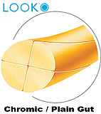 LOOK 5-0 Plain Gut Dental Suture, 27"/70cm, C6, 18mm 3/8 Circle. MFID: 550B