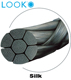 LOOK 3-0 Silk Dental Suture, Black Braided, 18"/45cm, C26, 15mm 1/2 Circle. MFID: 778B