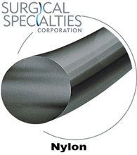 SURGICAL SPECIALTIES Nylon Suture, Monofilament, VAS Cutting, 9-0, 5"/13cm, 4mm, 1/4. MFID: A0819N