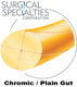 SURGICAL SPECIALTIES Plain Gut Suture, Reverse Cutting, 4-0, 18"/45cm, 13mm, 3/8 Circle. MFID: B1644N