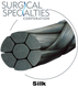 SURGICAL SPECIALTIES Silk Suture, Black Braid, Precision Reverse Cut, 3-0, 18", 19mm, 3/8. MFID: D1679N