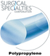 SURGICAL SPECIALTIES Polypropylene Suture, Blue Mono, 10-0, 12", Side Lancet, 5.51mm, 1/2. MFID: J2529N