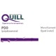 QUILL PDO Suture, Taper Point, 0, 10cm x 10cm, 33mm, Straight. MFID: RA-1085Q