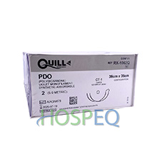 QUILL PDO Suture, Taper Point, 2, 36cm x 36cm, 36mm, 1/2 Circle. MFID: RX-1062Q