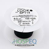 LOOK 6-0 Silk Suture Spool, Black Braid, 100 yd. MFID: SP114