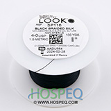 LOOK 4-0 Silk Suture Spool, Black Braid, 100 yd. MFID: SP116