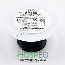LOOK 4-0 Non-Absorbable Suture Spool, Black Monofilament Nylon, 100 yd. MFID: SP186