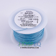 LOOK 5-0 Non-Absorbable Polyviolene Suture Spool, Green Braid, Uncoated, 100 yd. MFID: SP201