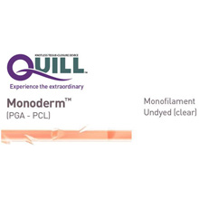 QUILL Monoderm Suture, Taper Point, 0, 70cm, 36mm, 1/2 Circle. MFID: VLM-1017