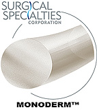 SURGICAL SPECIALTIES Monoderm Suture, Monofilament, Reverse Cutting, 4-0, 27"/70cm, 19mm, 3/8. MFID: Y426N