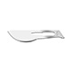 Swann Morton Carbon Steel Blade, Sterile, Size 22A, 100/bx. MFID: 00SM22A