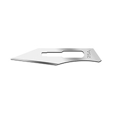 Swann Morton Carbon Steel Blade, Sterile, Size 25A, 100/bx. MFID: 00SM25A