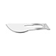 Swann Morton Stainless Steel Blade, Sterile, Size 22A, 100/bx. MFID: 01SM22A