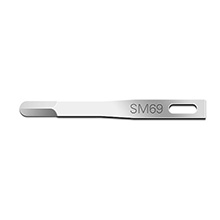 Swann Morton Miniature Surgical Blade, Stainless Steel, Sterile, Size 69, 25/bx. MFID: 01SM69