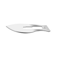 Cincinnati Carbon Steel Blade, Non-Sterile, Size 24, 100/bx. MFID: 0224