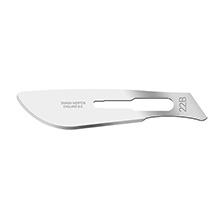 Swann Morton Carbon Steel Blade, Non-Sterile, Size 22B, 100/bx. MFID: 02SM22B