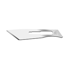 Swann Morton Carbon Steel Blade, Non-Sterile, 20 Pk/5 VPI, Size 25, 100/bx. MFID: 02SMV25