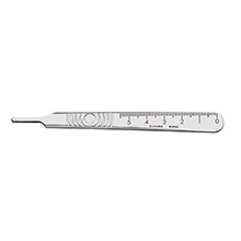 Swann Morton Short Scalpel Handle, Stainless, Size 3. MFID: 073S