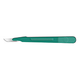 Lance Disposable Scalpel, Stainless, Size 10, Sterile, Green Handle, 10/bx. MFID: 92410